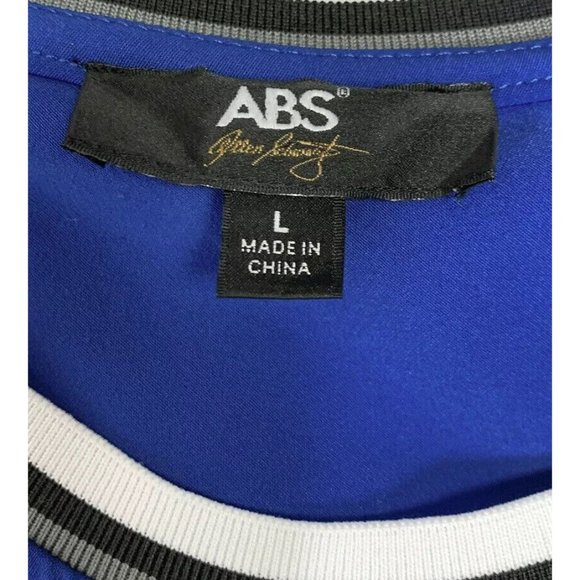 ABS Allen Schwartz Blue Sleeveless Jersey  T-Shirt Dress Size Large - Picture 6 of 7